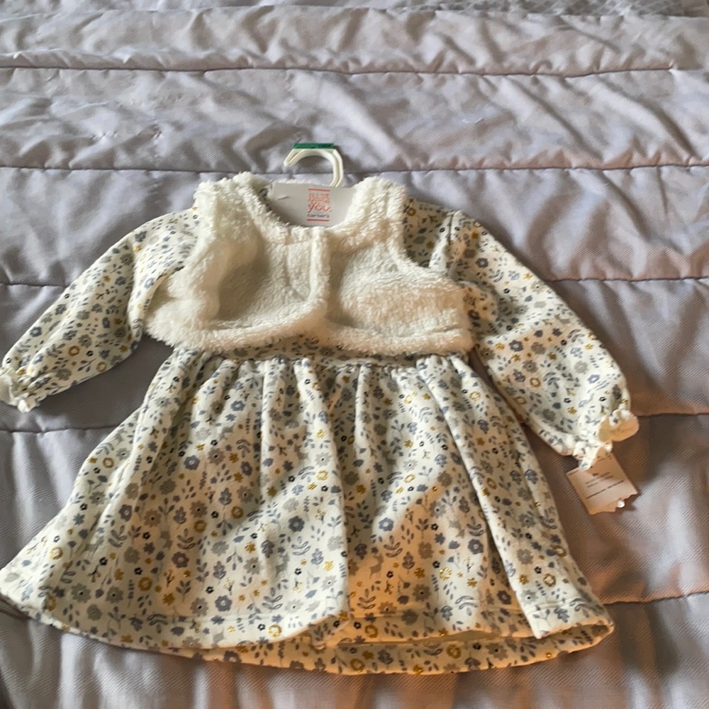 Girls Winter Dress 18M New